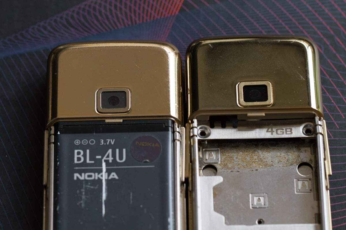so sánh Nokia 8800 main A và main E