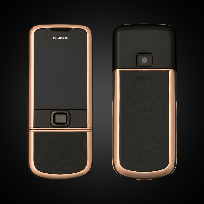 NOKIA 8800A VÀNG HỒNG DA ĐEN CHÍNH HÃNG