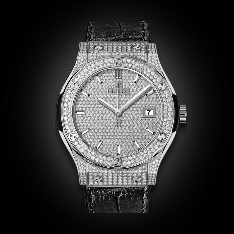 Hublot Classic FusionTitanium Full Pavé